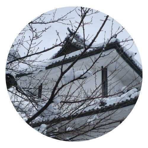 日本名古屋天守閣雪景與天際線 - Travel with V 海外美學慢旅